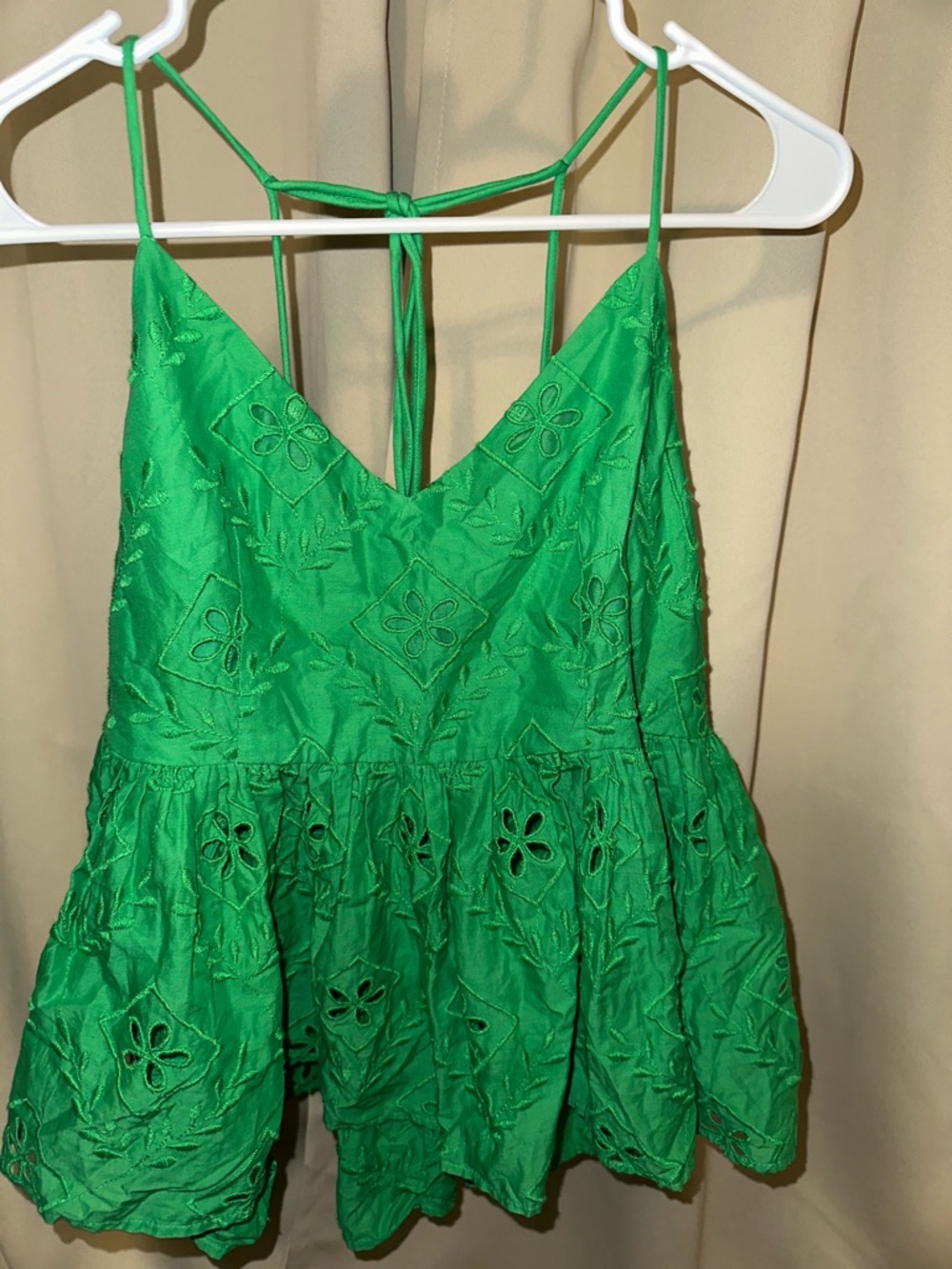 H&M Bright Green Textured Dress